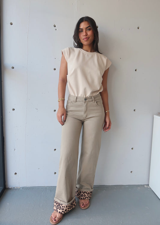 danna animal print pant