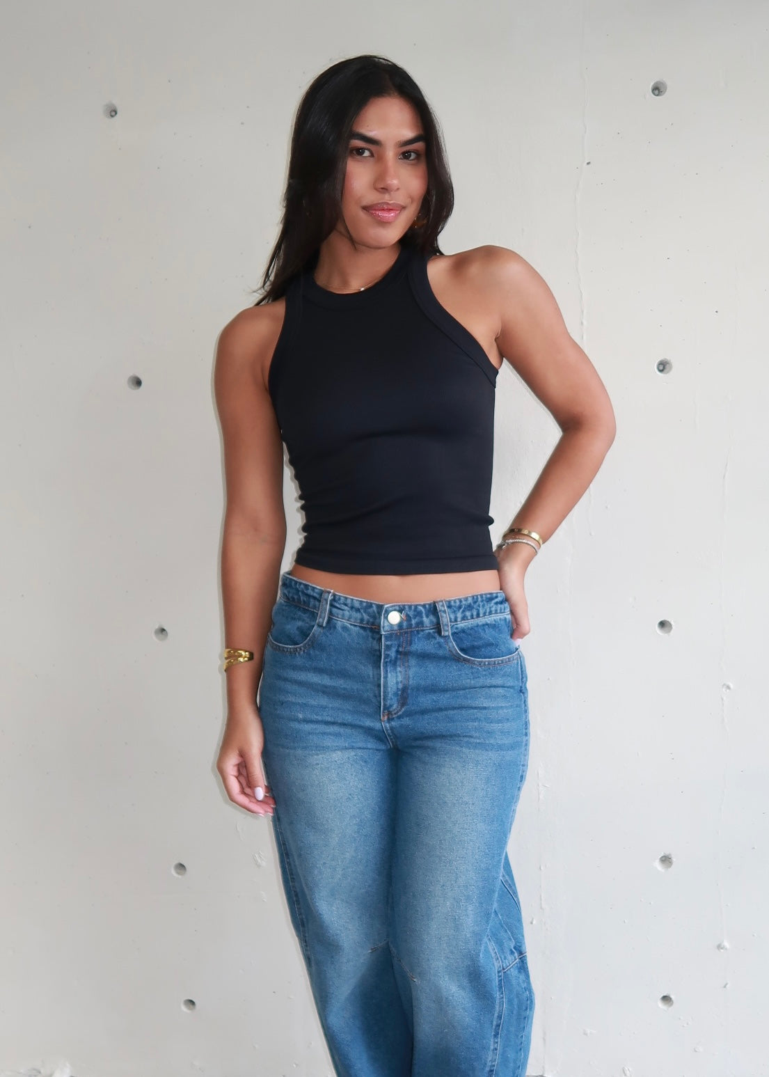 Eva Basic Top Black - Morena Lucía