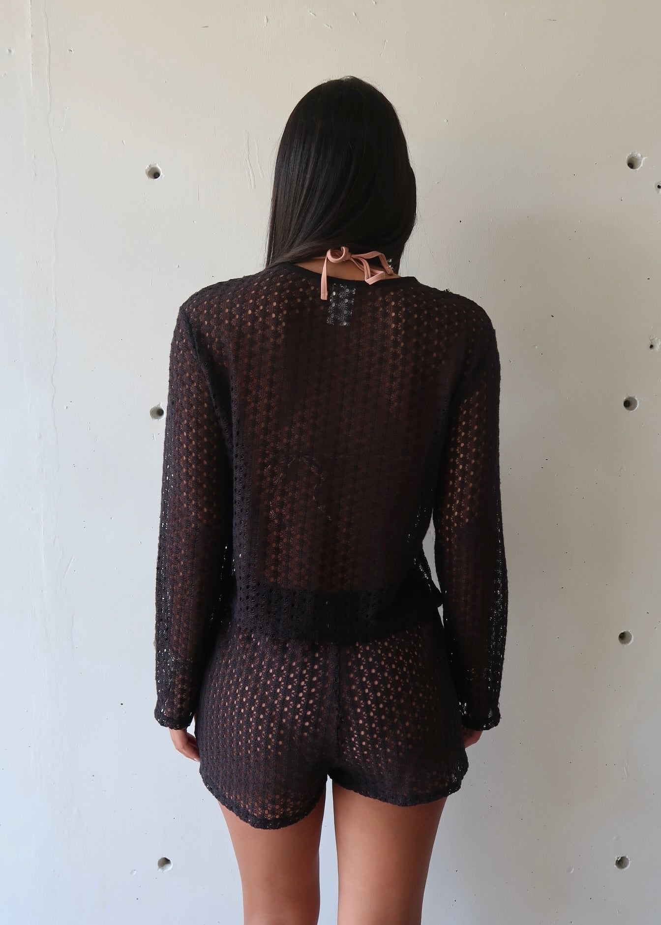 Black Short Cover Up Set