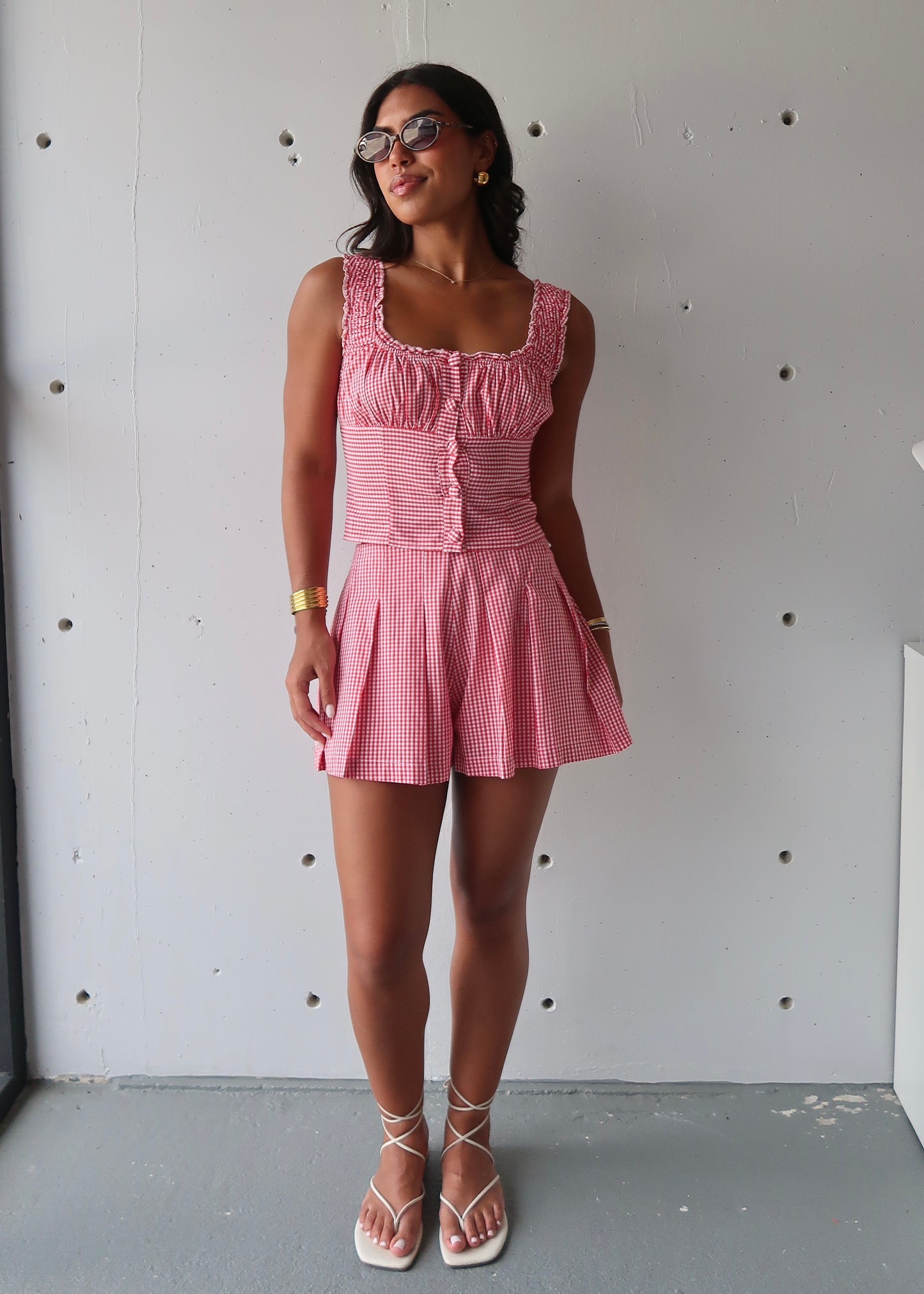 Melia Gingham Set