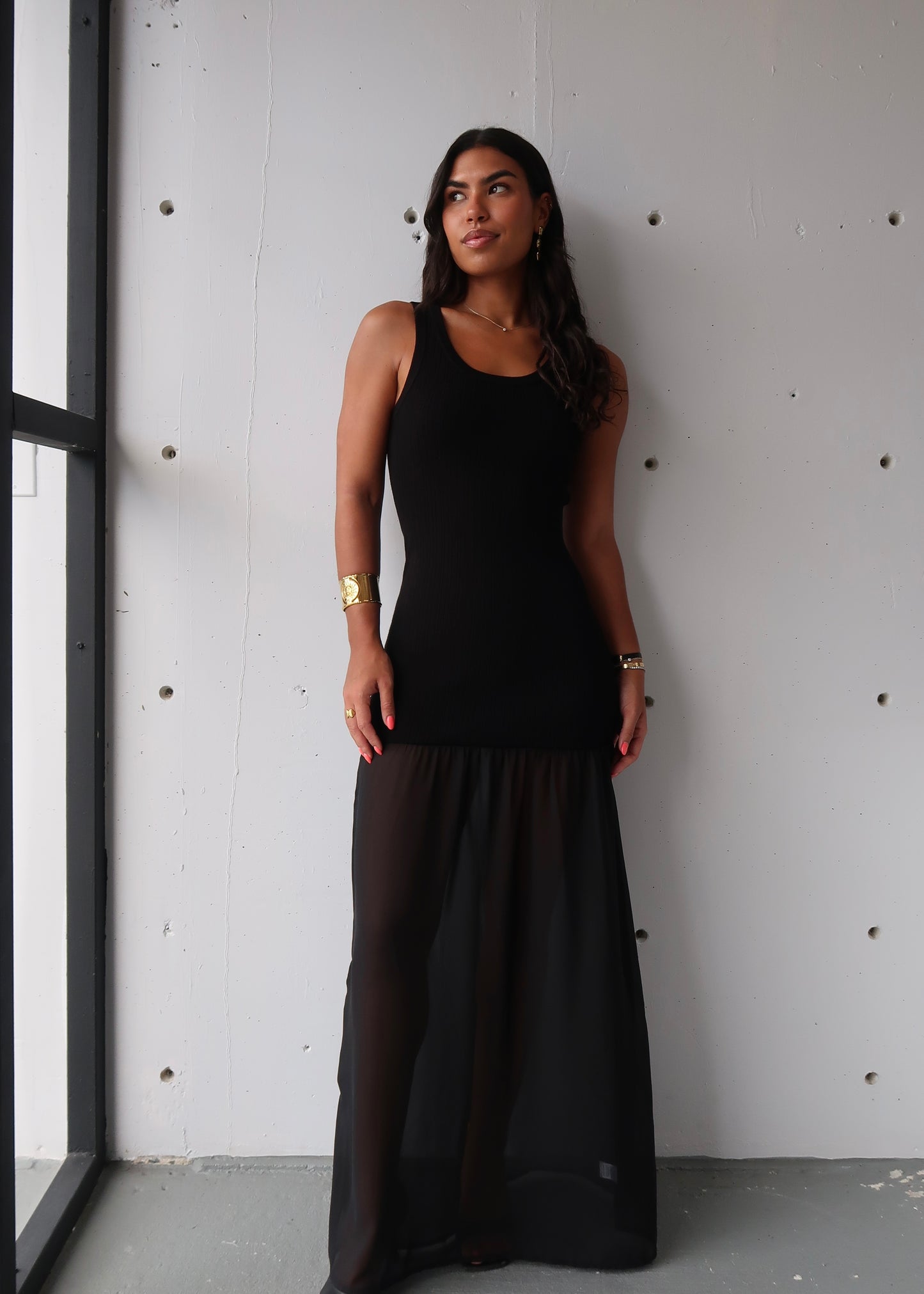 Area Sheer Dress