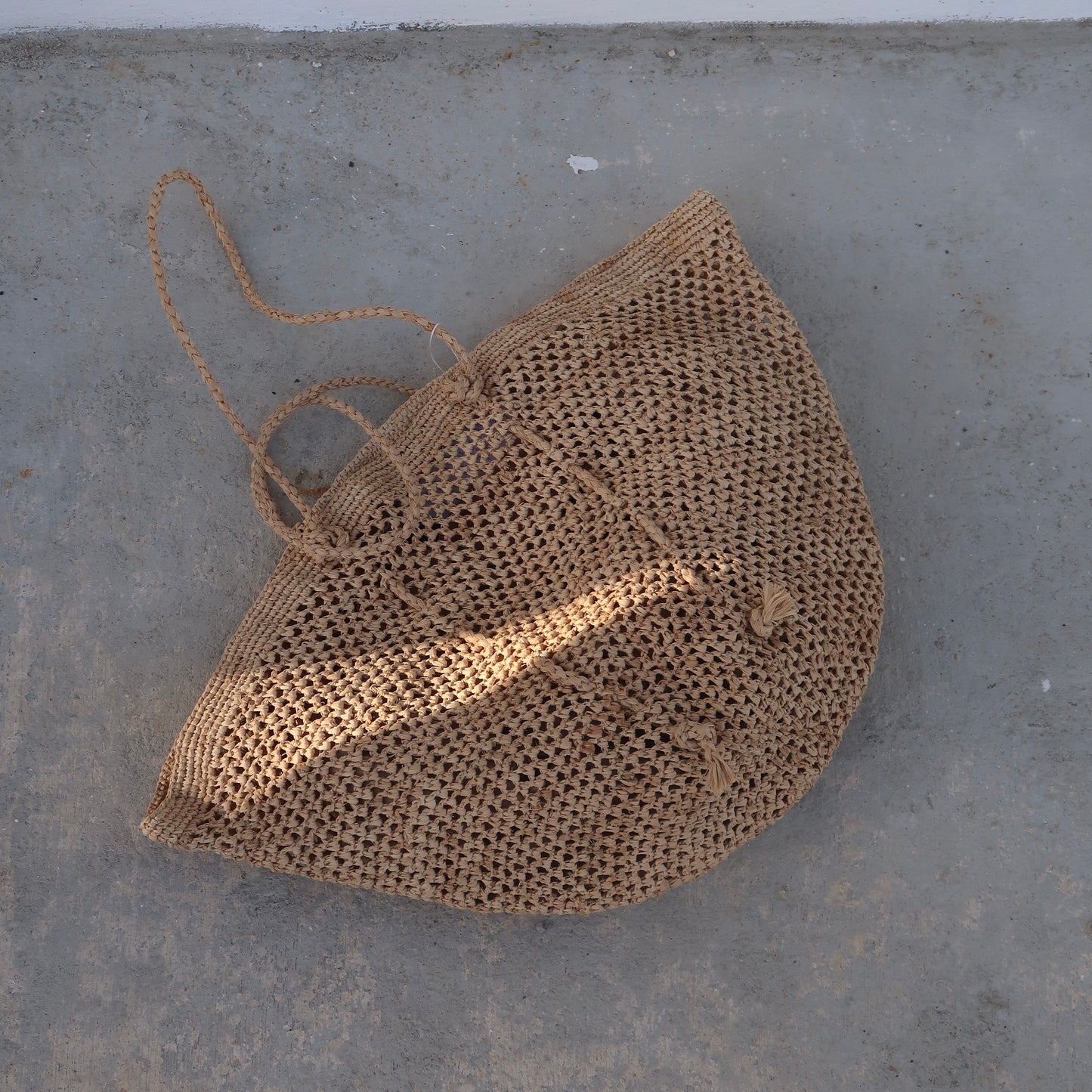 Sinah Raffia Tote - Beige - Morena Lucía