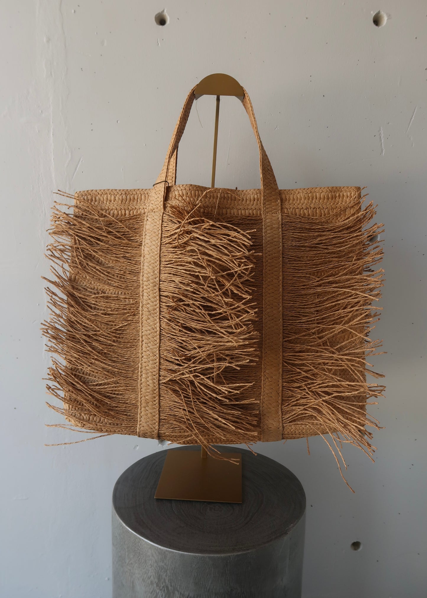 bali beach bag - tan