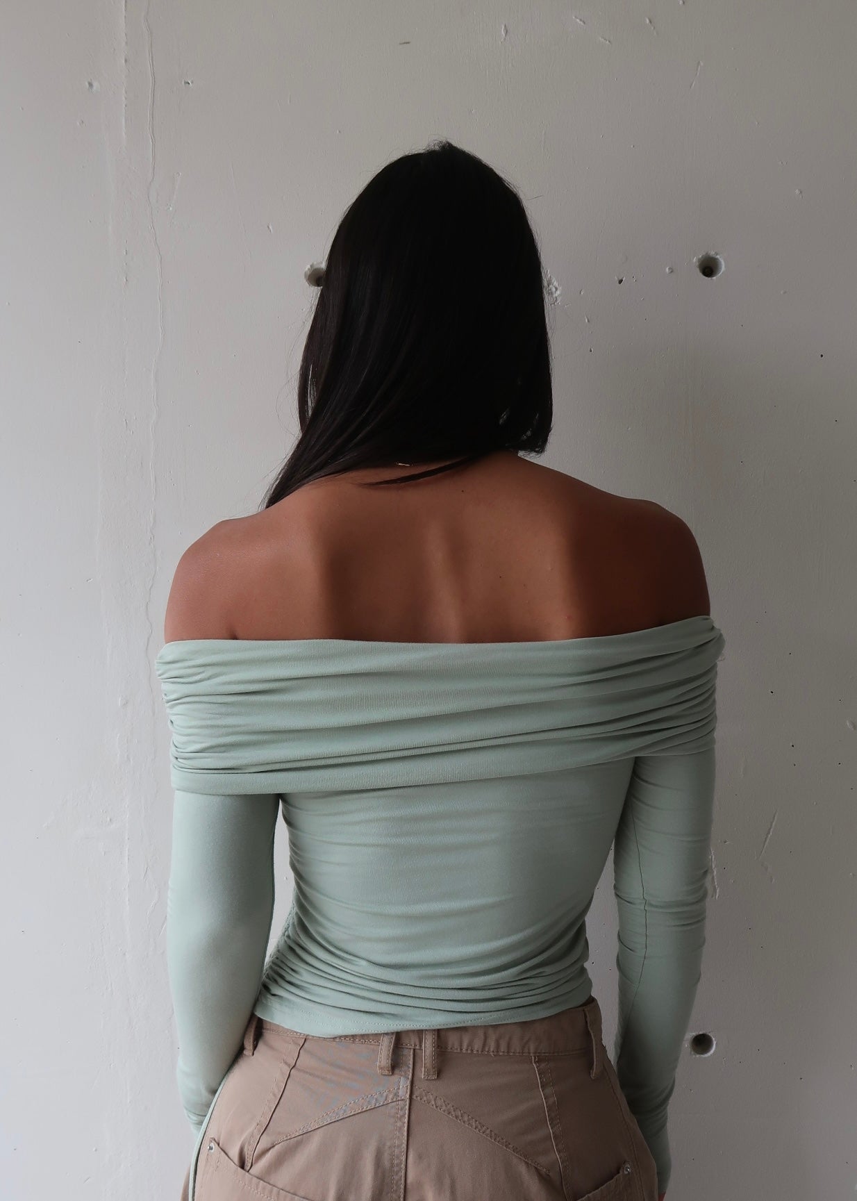 Long Sleeve Draped Top