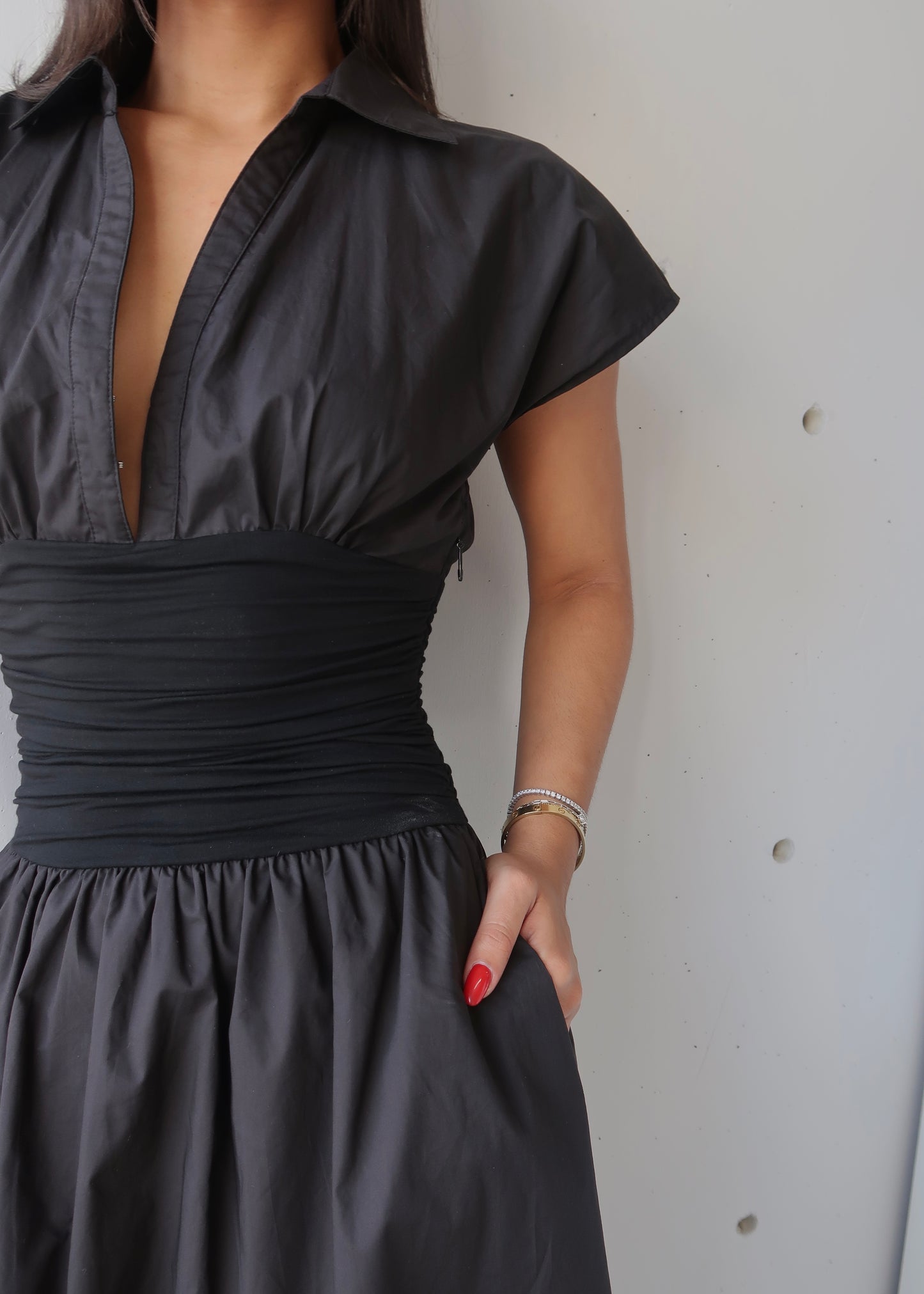 capri dress - black