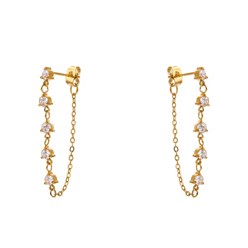 luna chain earrings