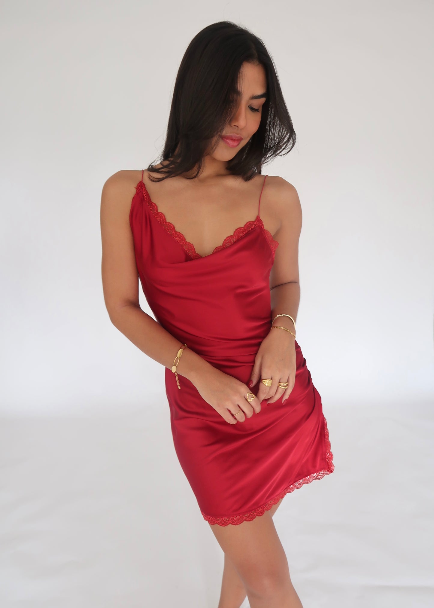 scarlet dress - red