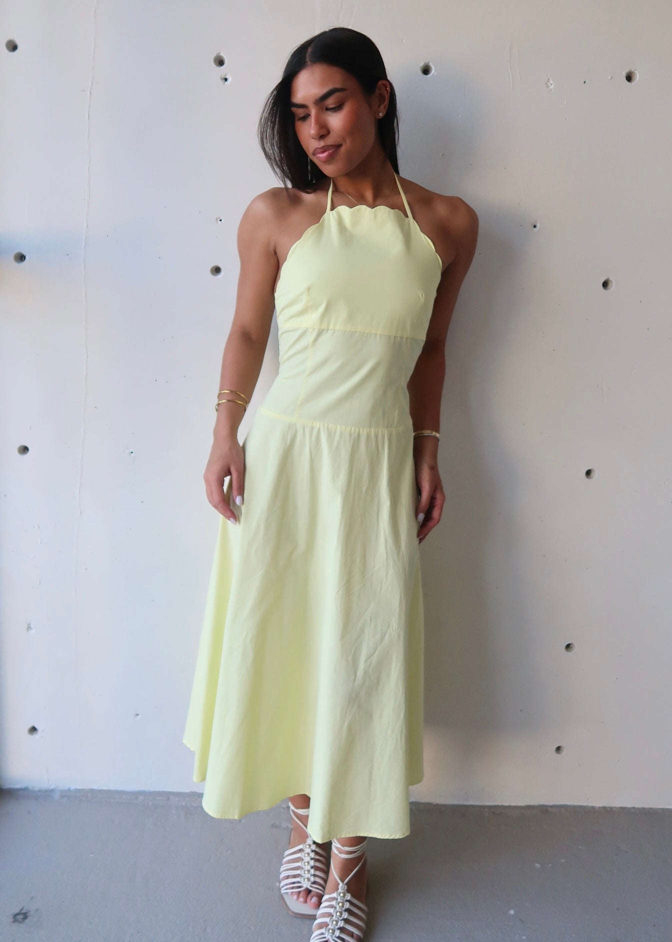 Denise Scallop Dress - Morena Lucía