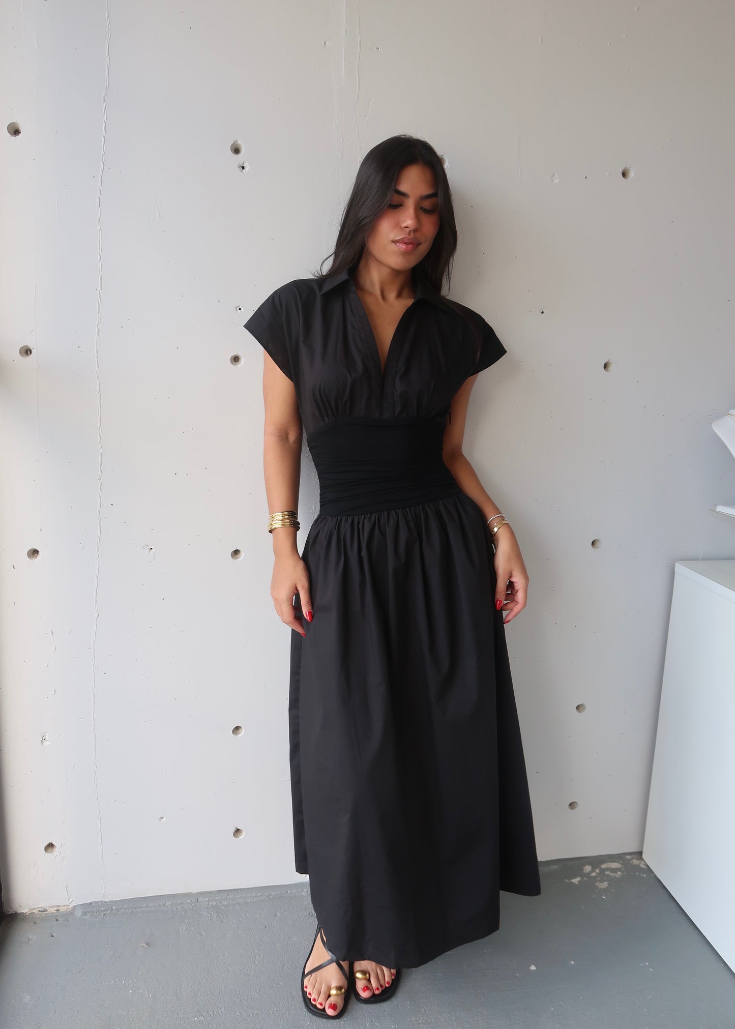 capri dress - black