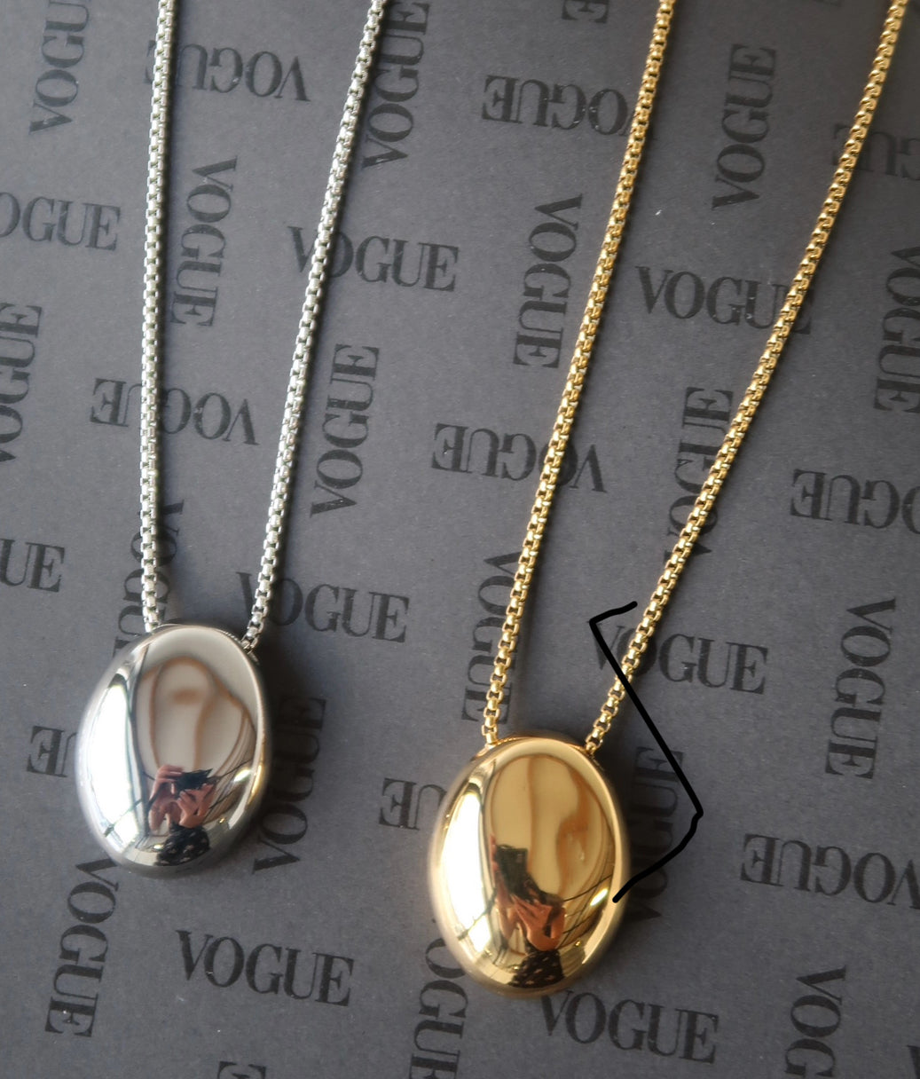 canes necklace - gold & silver