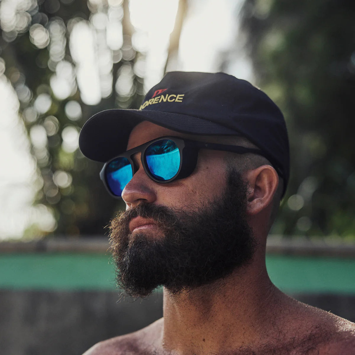 Ivan Florence Black/Blue Sunglasses - Morena Lucía