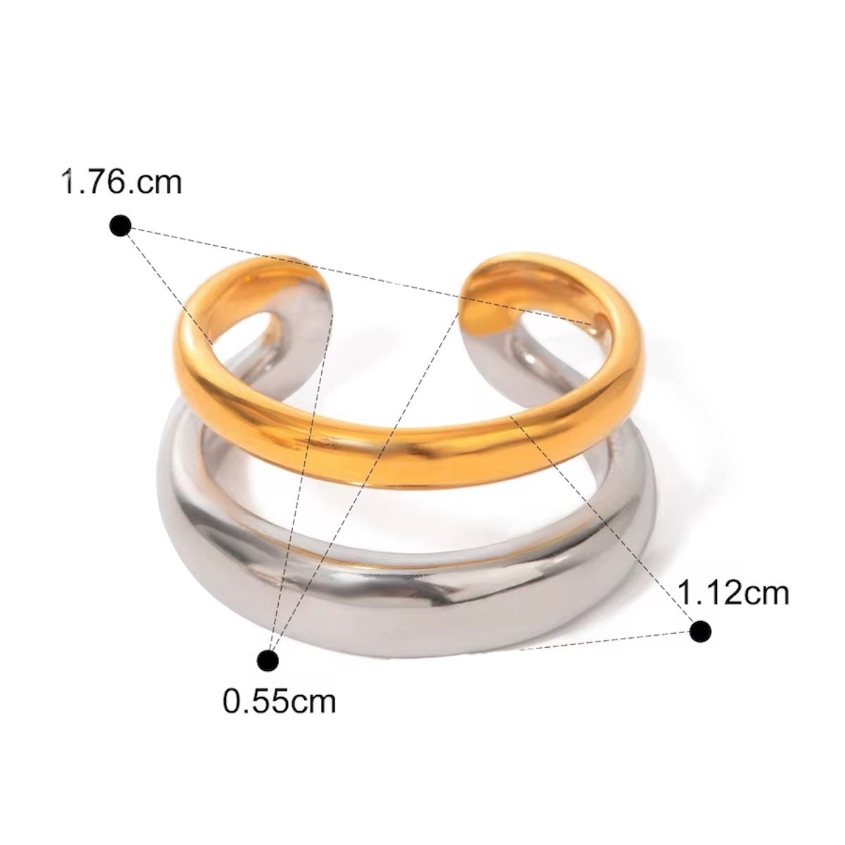 Leo Two Tones Ring