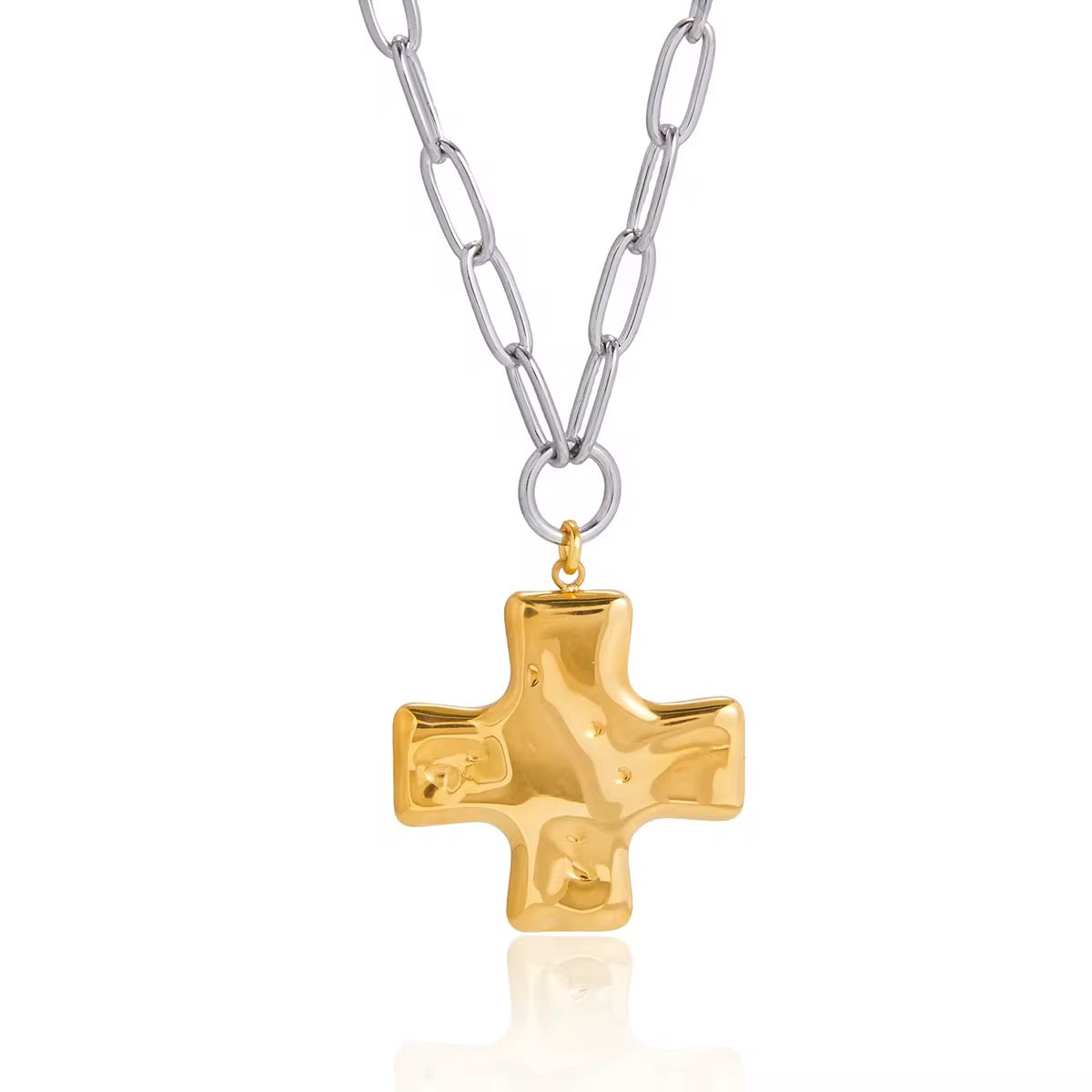 Cruz Necklace - Two Tone - Morena Lucía