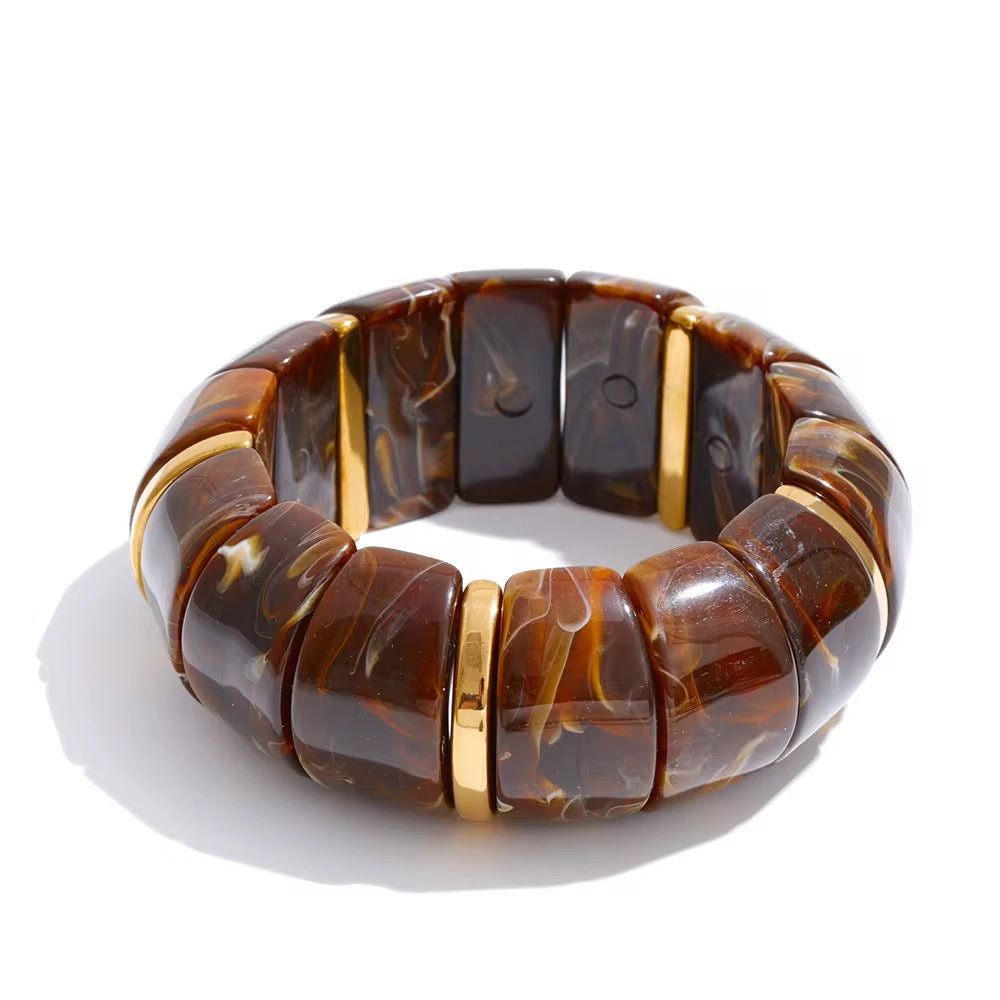 Elia Bangle - Dark Brown - Morena Lucía