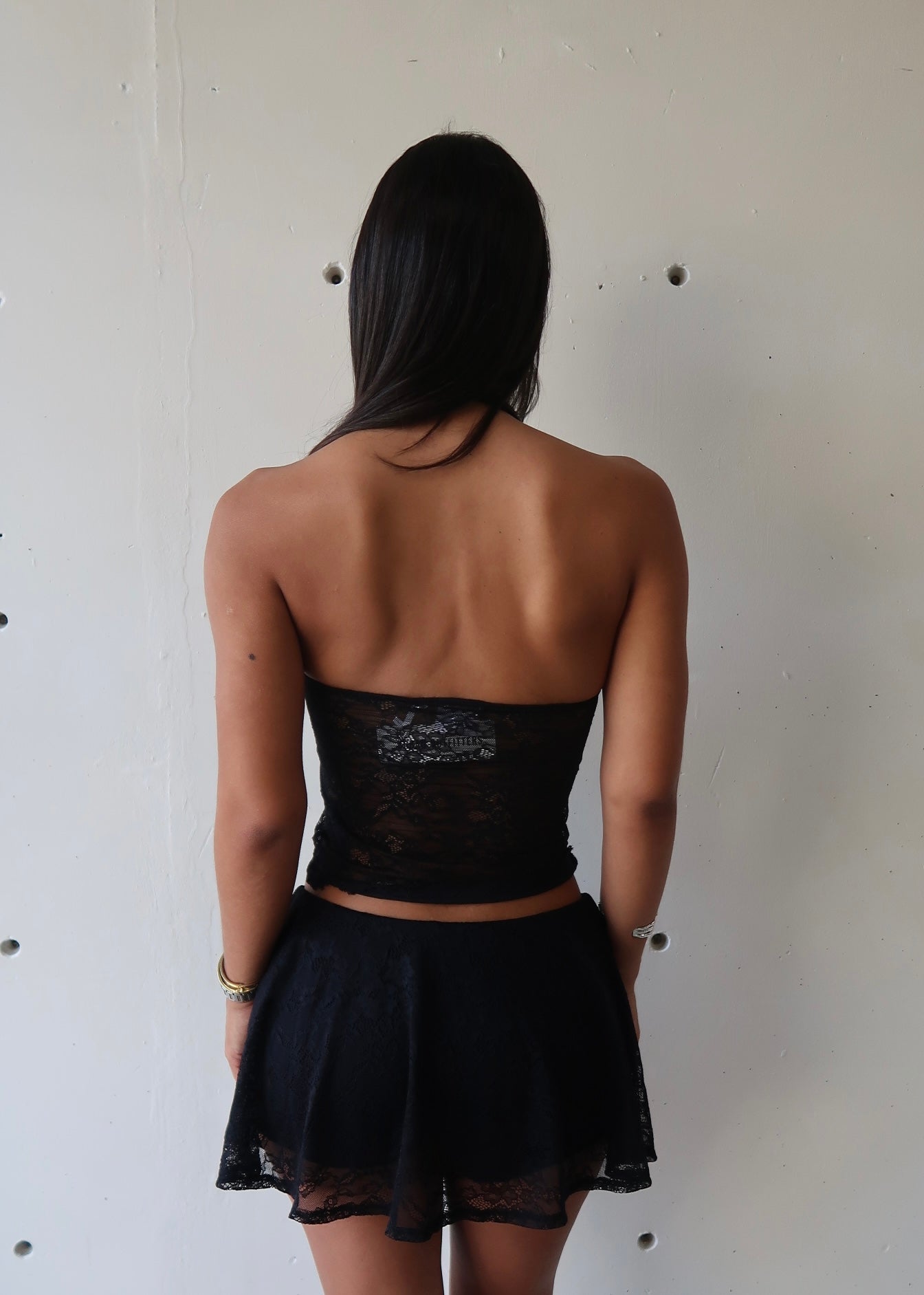 Lace Mini Skort Set