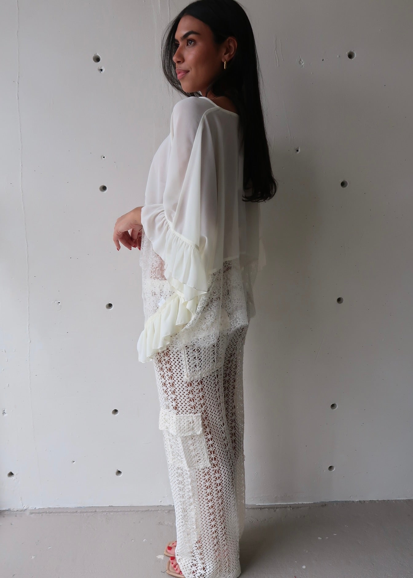 Lace Poncho Top