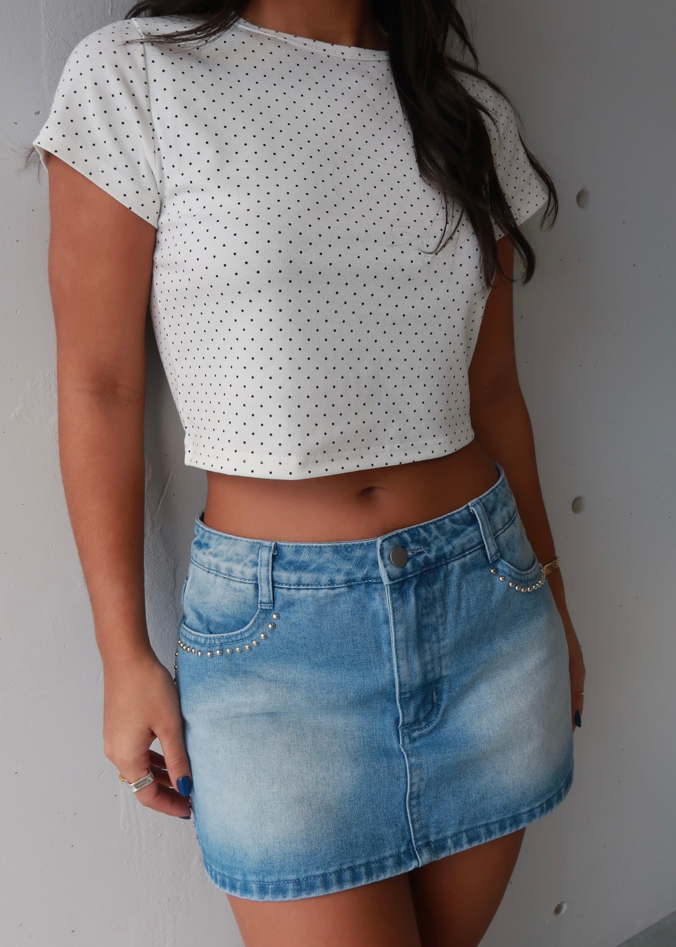 Brielle Polka Dot T-Shirt - Morena Lucía