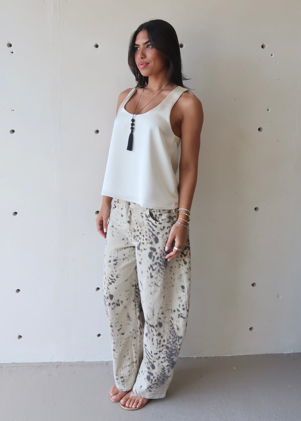 Nala Animal Print Jeans