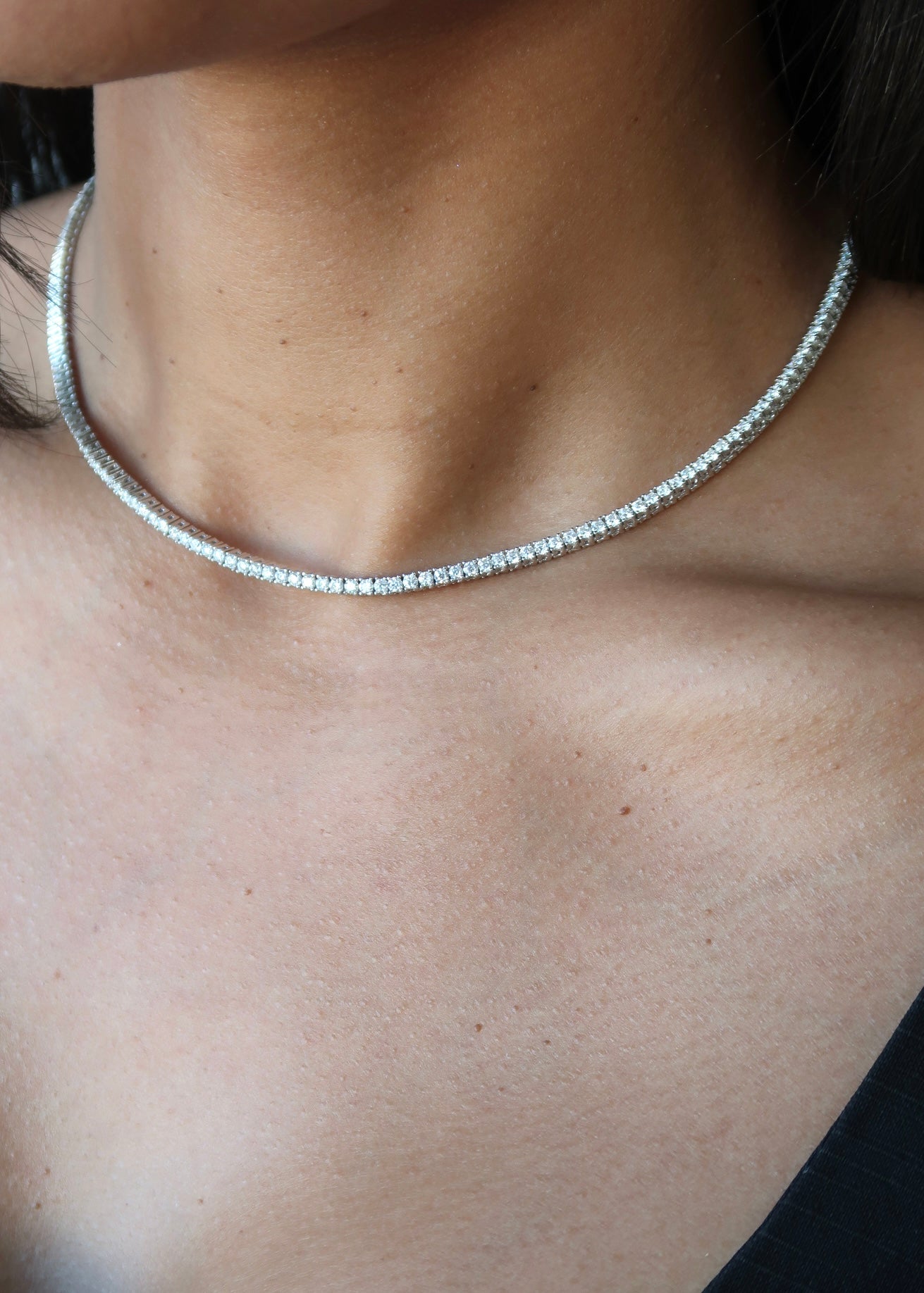 Lumière Moissanite Tennis Necklace