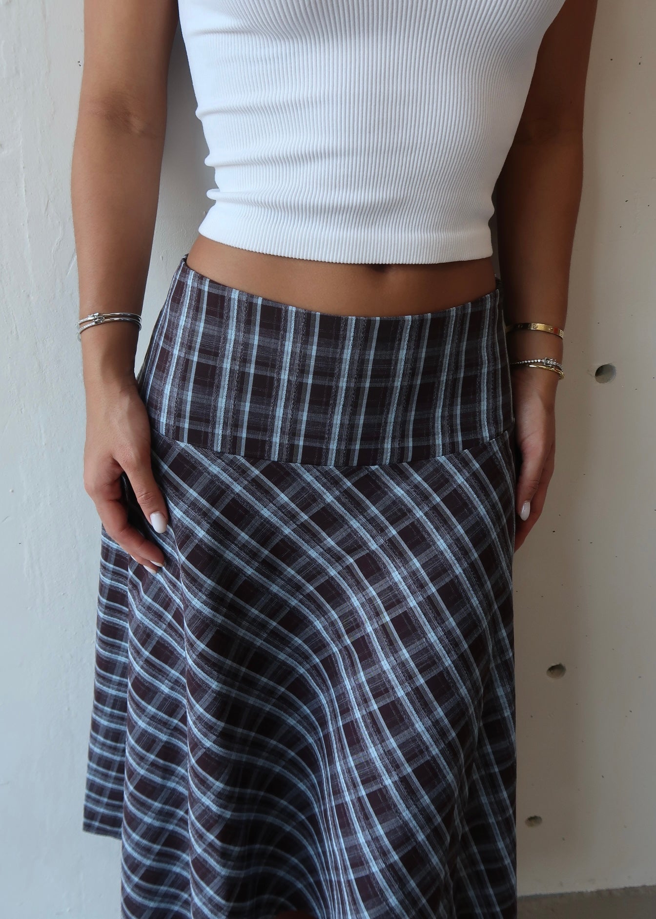 Azura Checkered Skirt