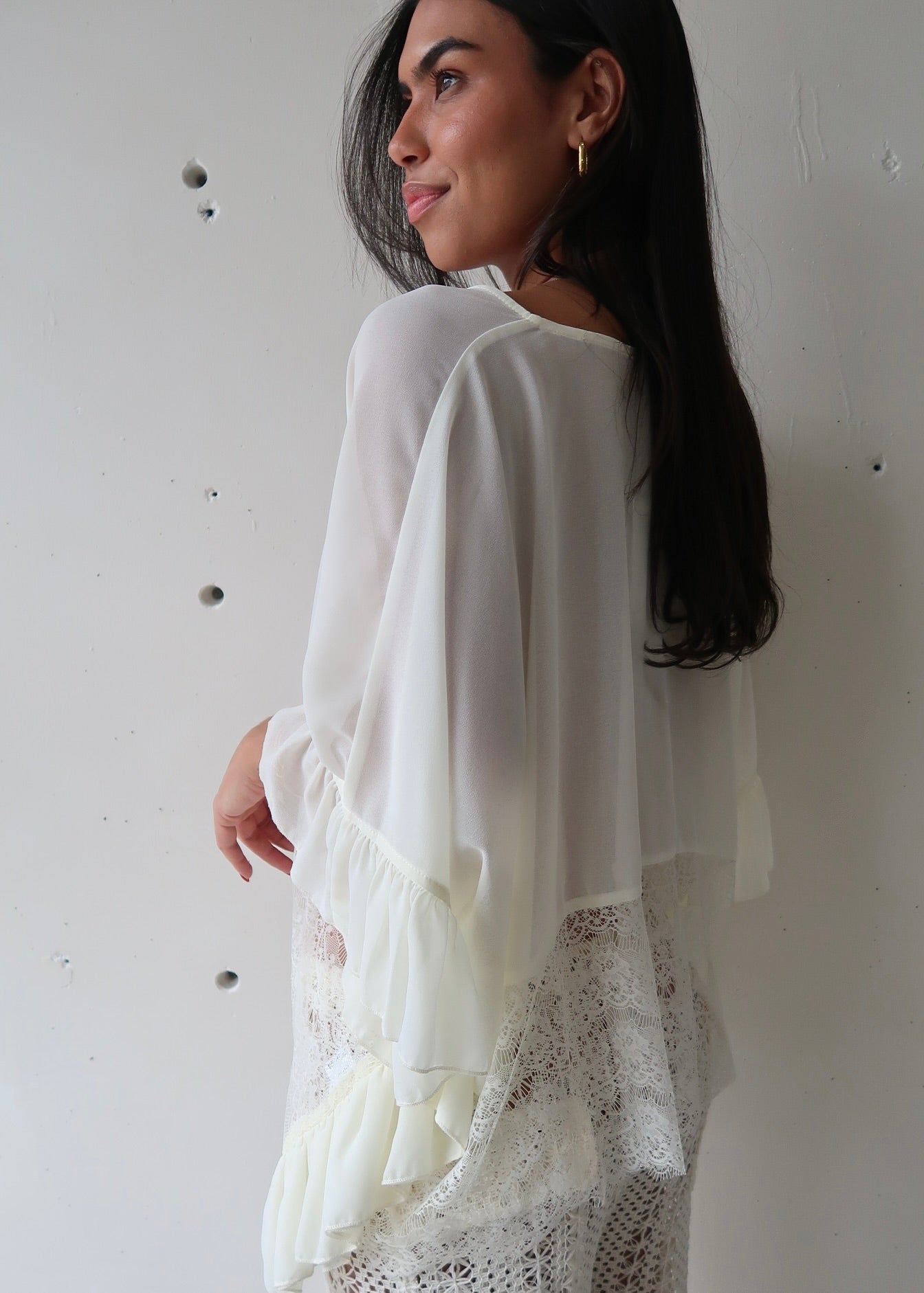 Lace Poncho Top