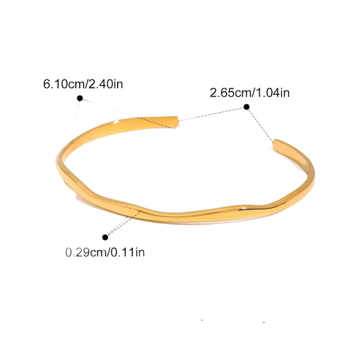 Charlotte Thin Bangle - Morena Lucía