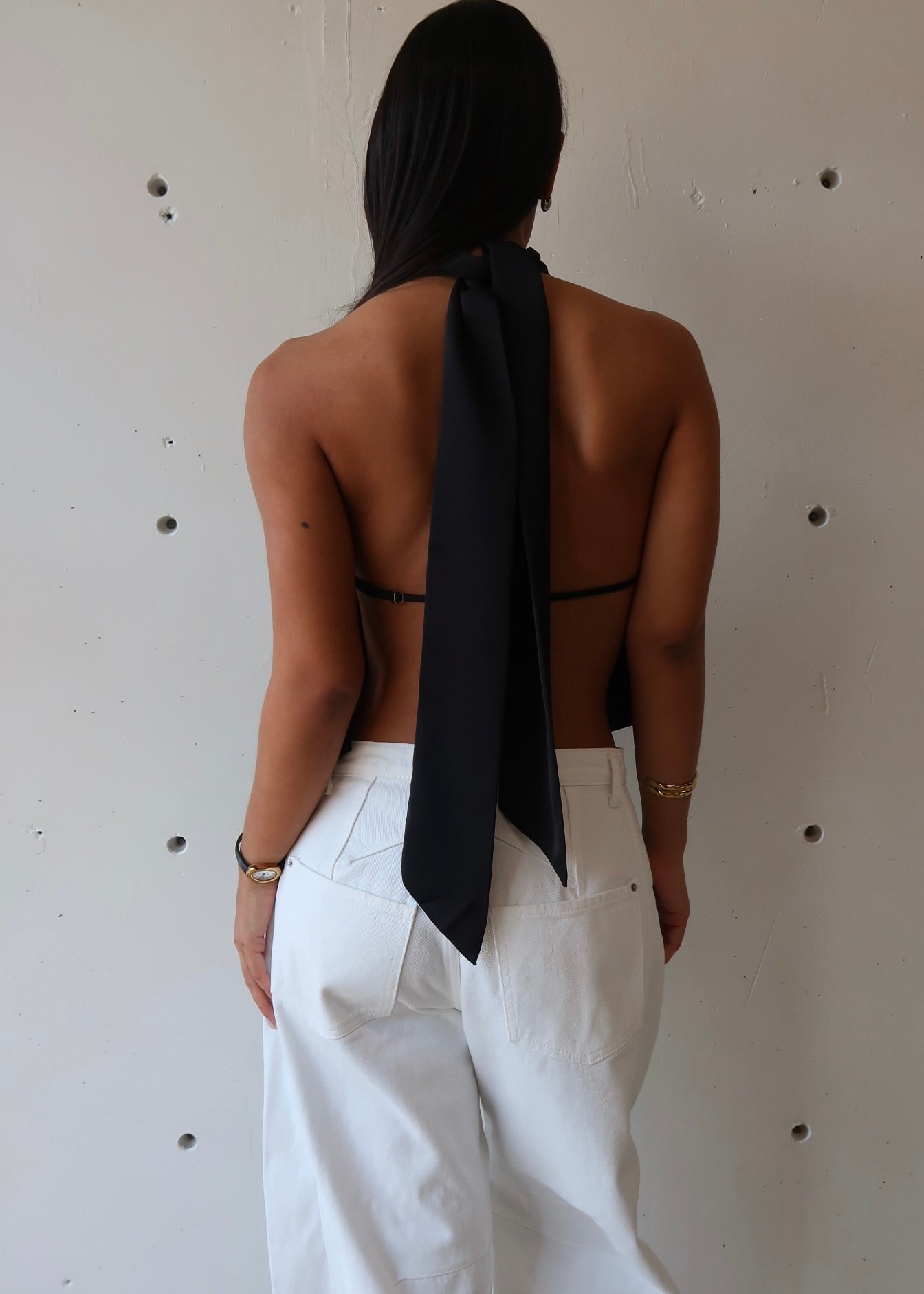 Vivienne Halter Top - Black