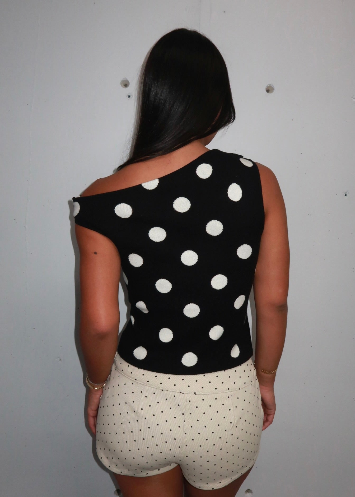City Polka Dot Top