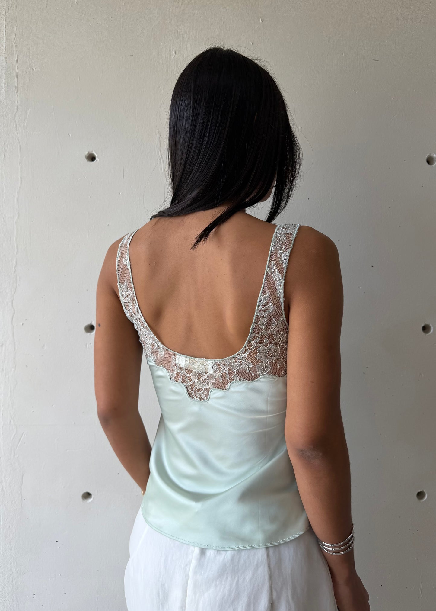 Elise Lace Top - Mint