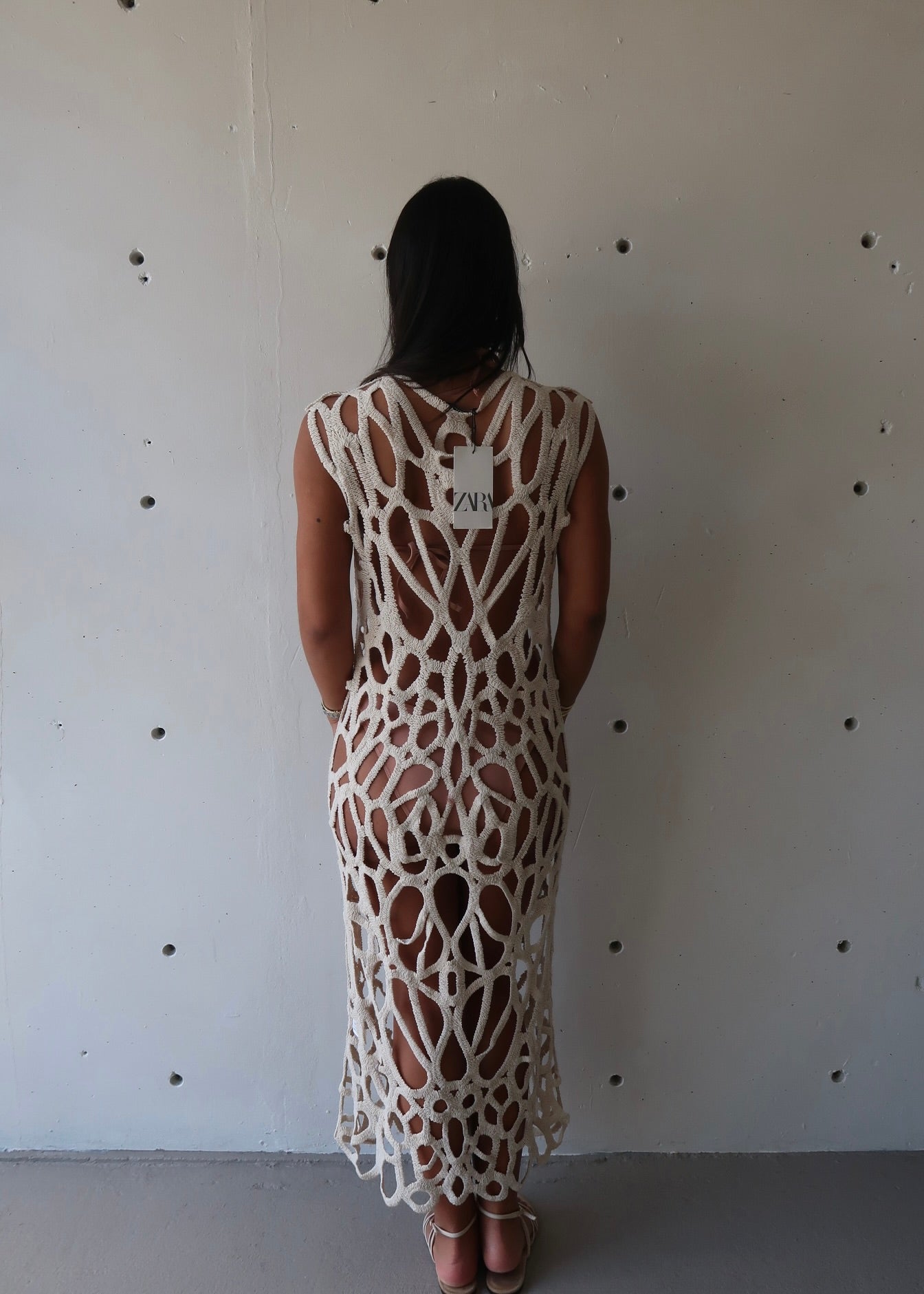 Beige Cover Up Dress