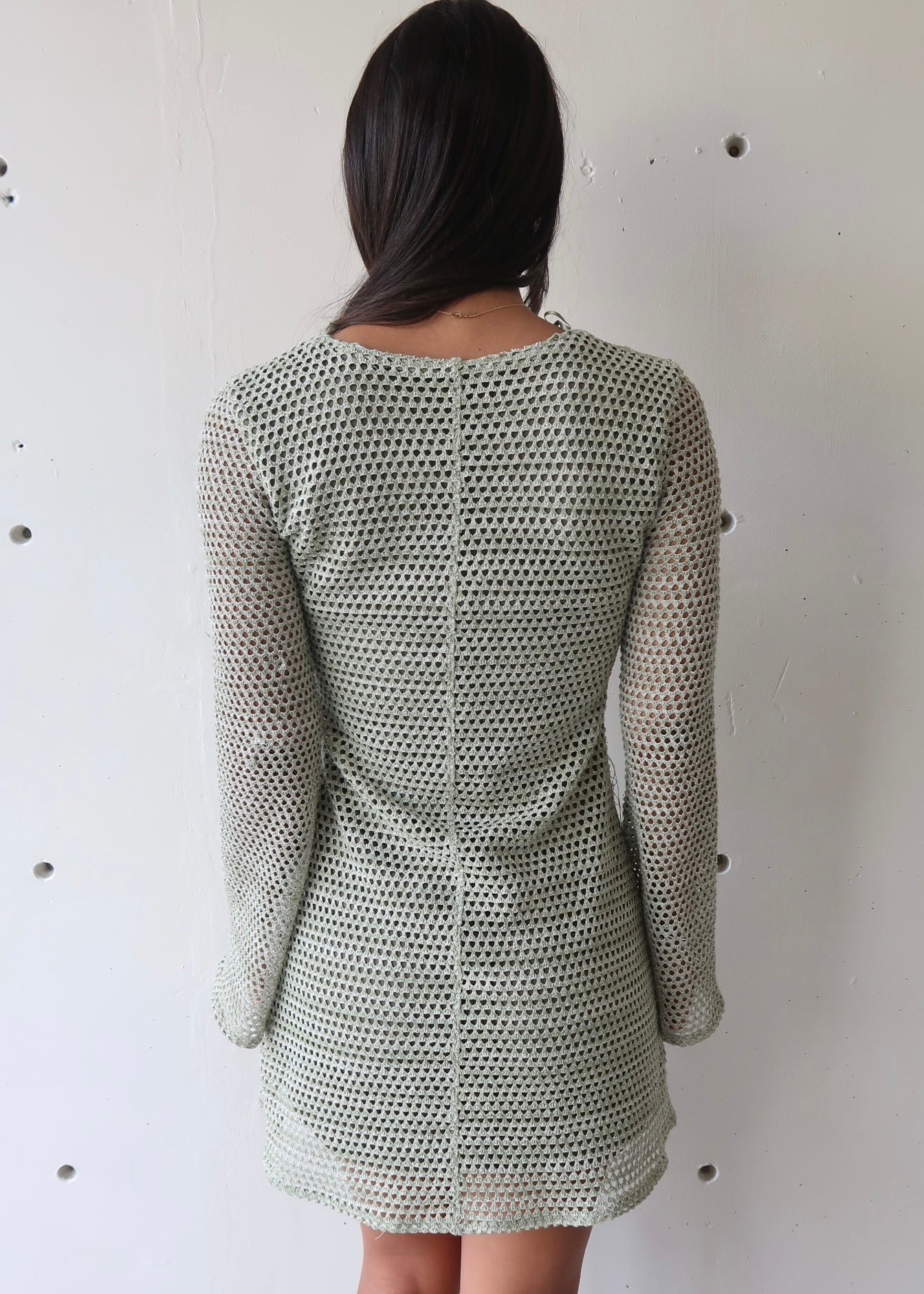 Crochet Mint Dress