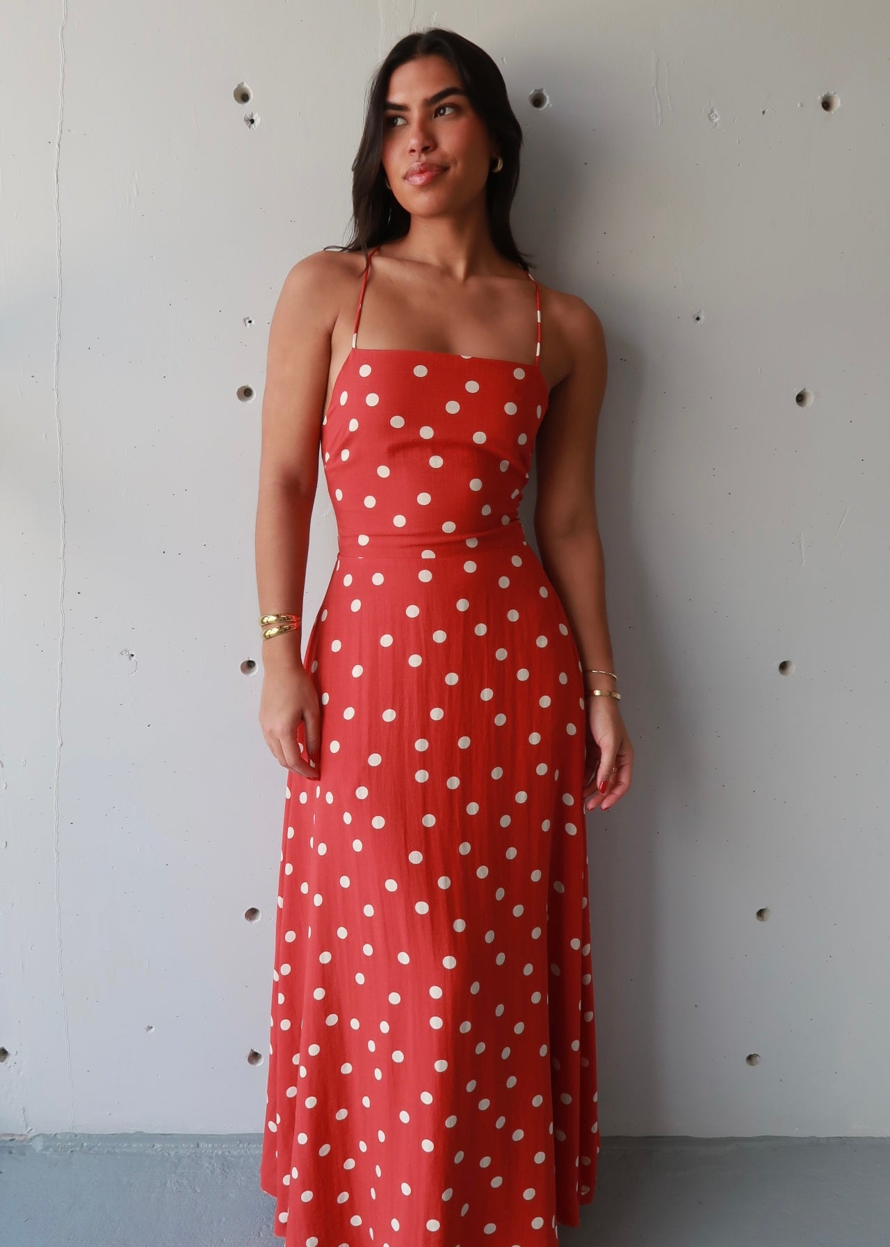 Stefania Polka Dot Dress