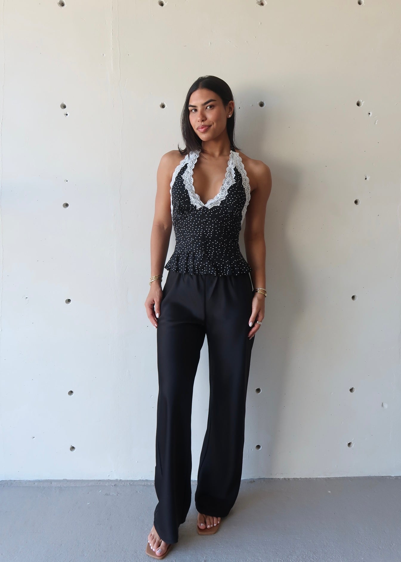 Valentina Polka Dot Top