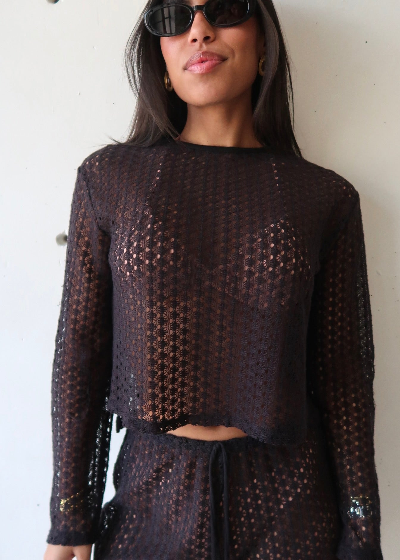Black Short Cover Up Set