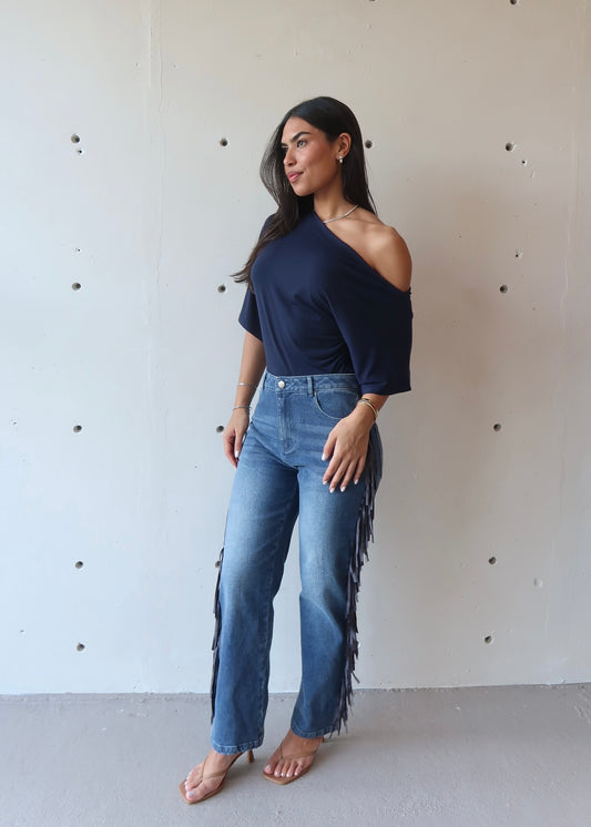 Taís Fringe Jean - Pre order