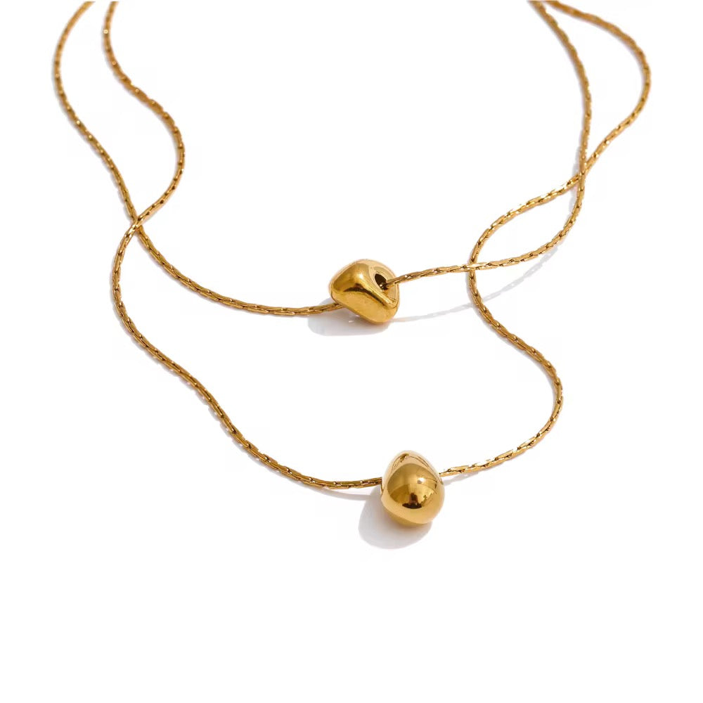 tessa double layer necklace