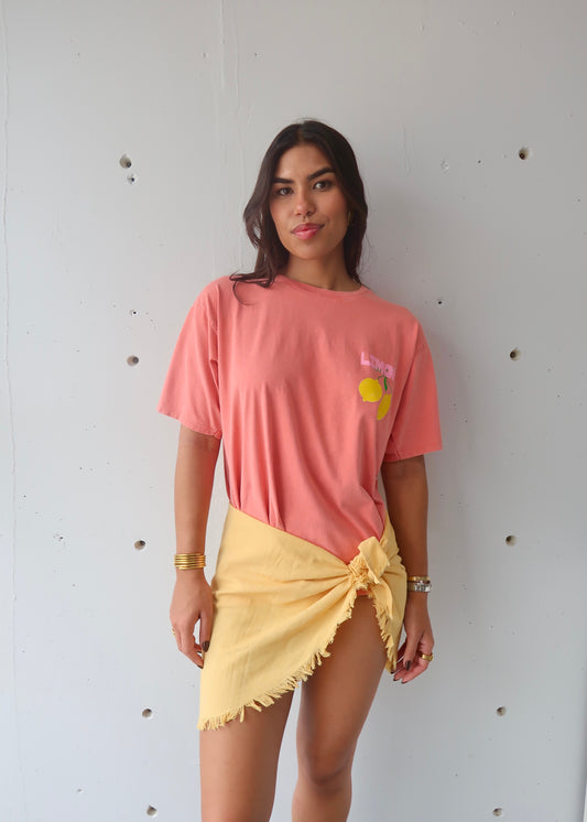 limon cello t-shirt peach
