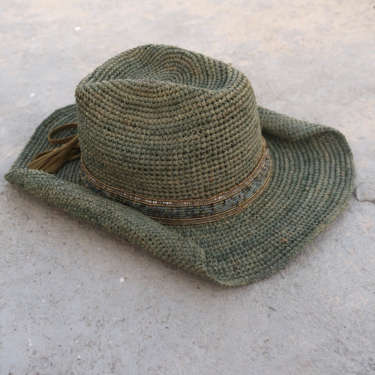 Cow Boy Hat - Blue/Green