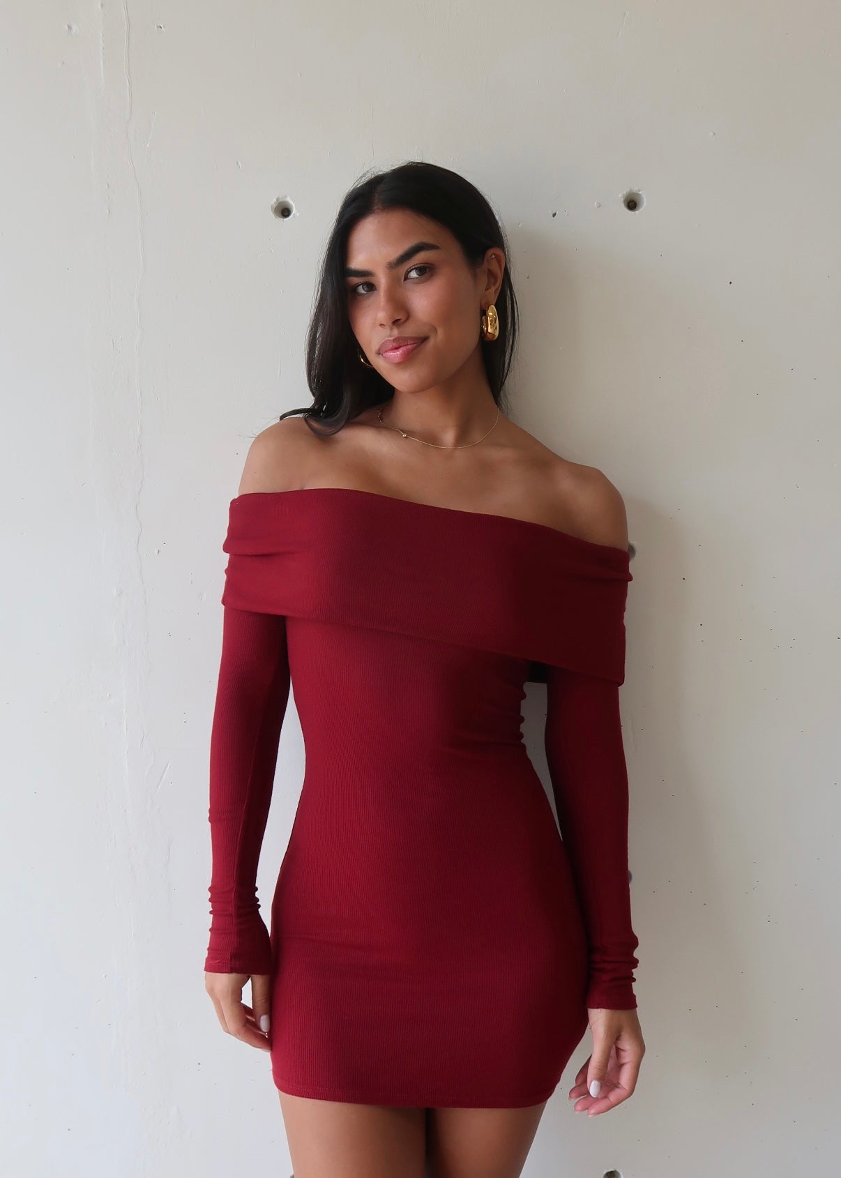 Burgundy Dress