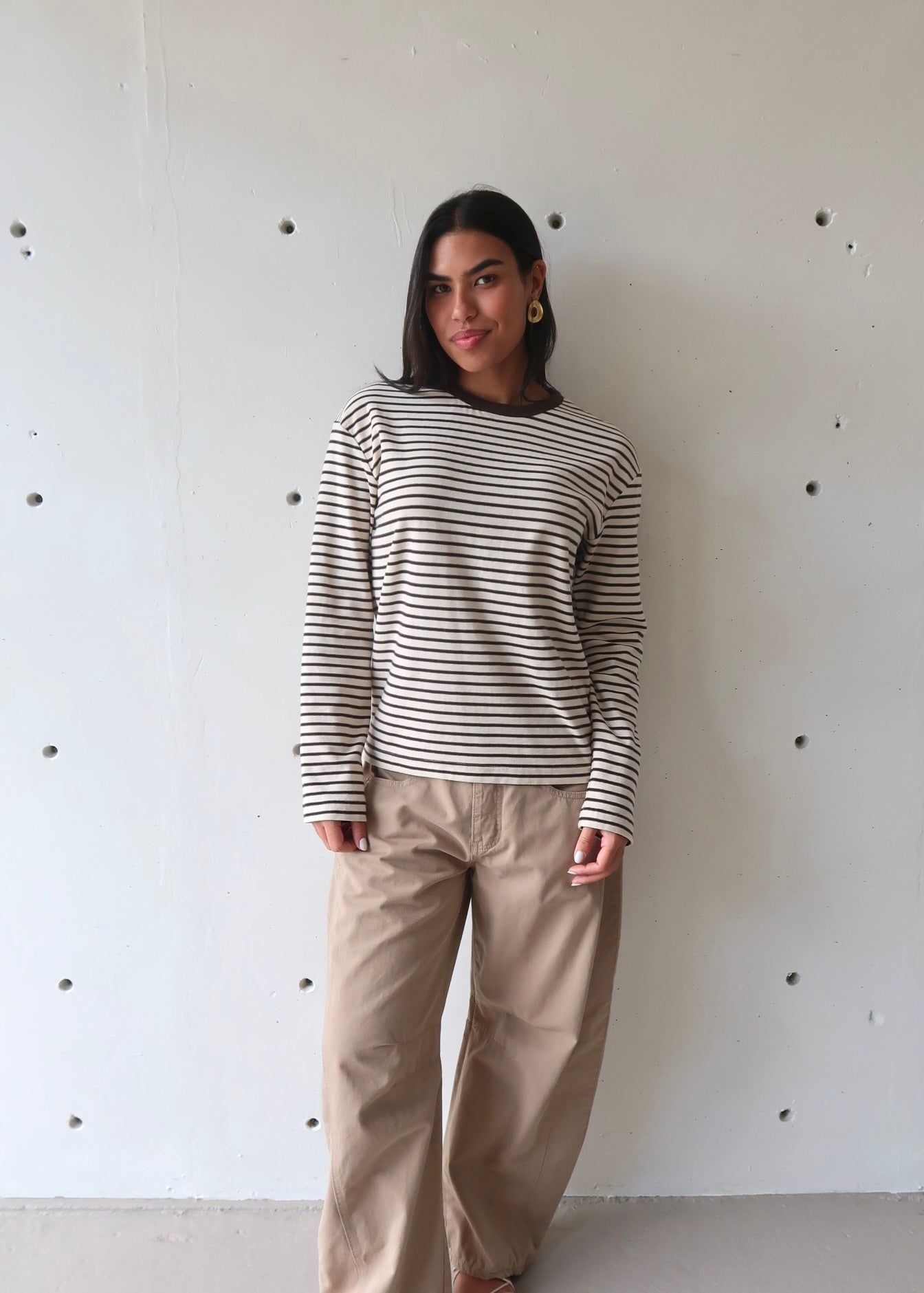 Brown Stripes Long Sleeve