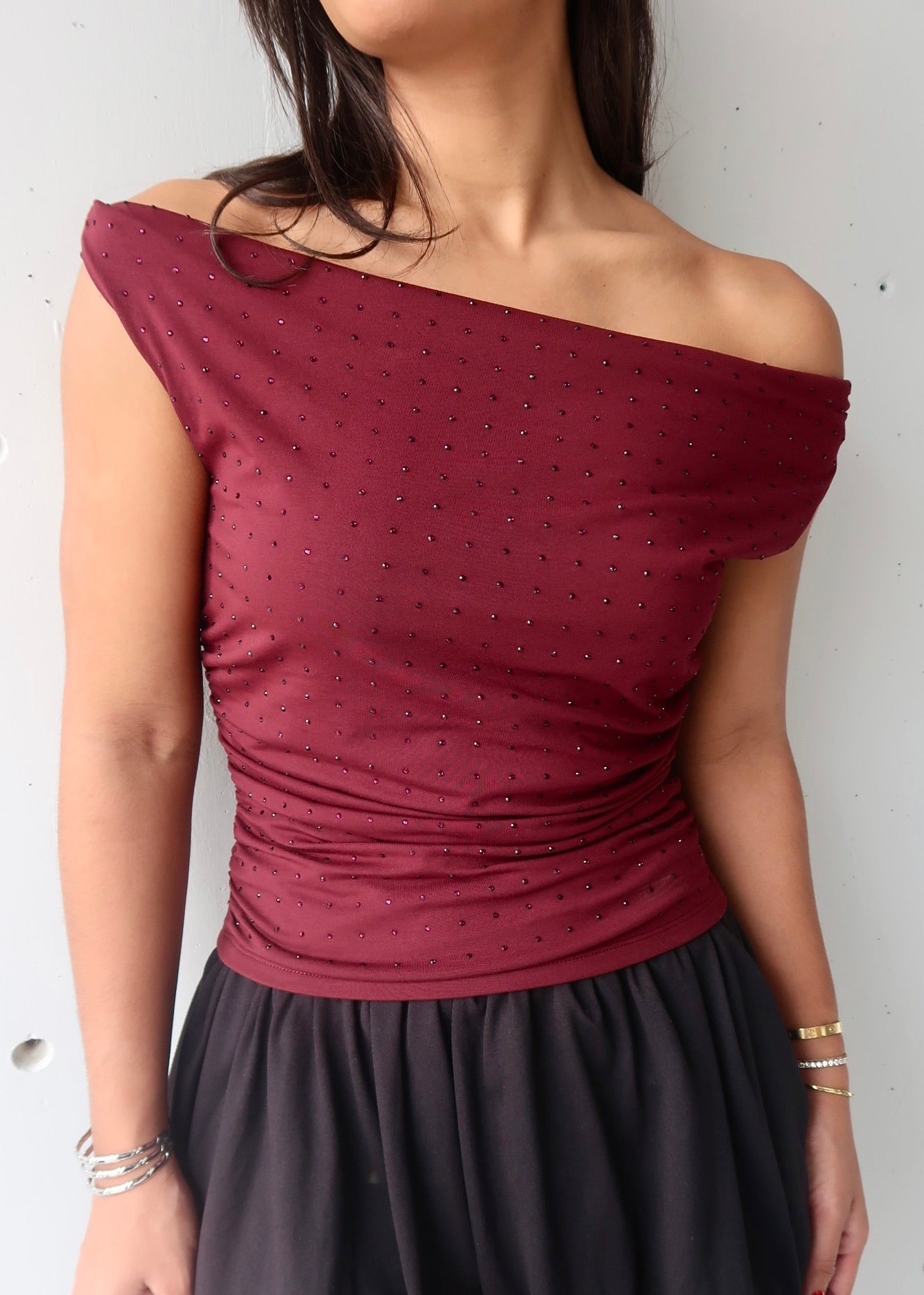 Maeve Rhinestone Top