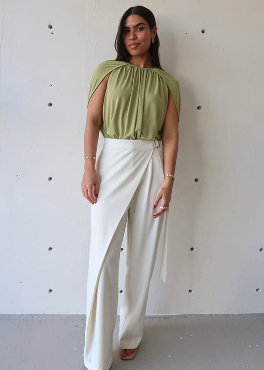 Genesis Wrap Over Belt Pant - Morena Lucía