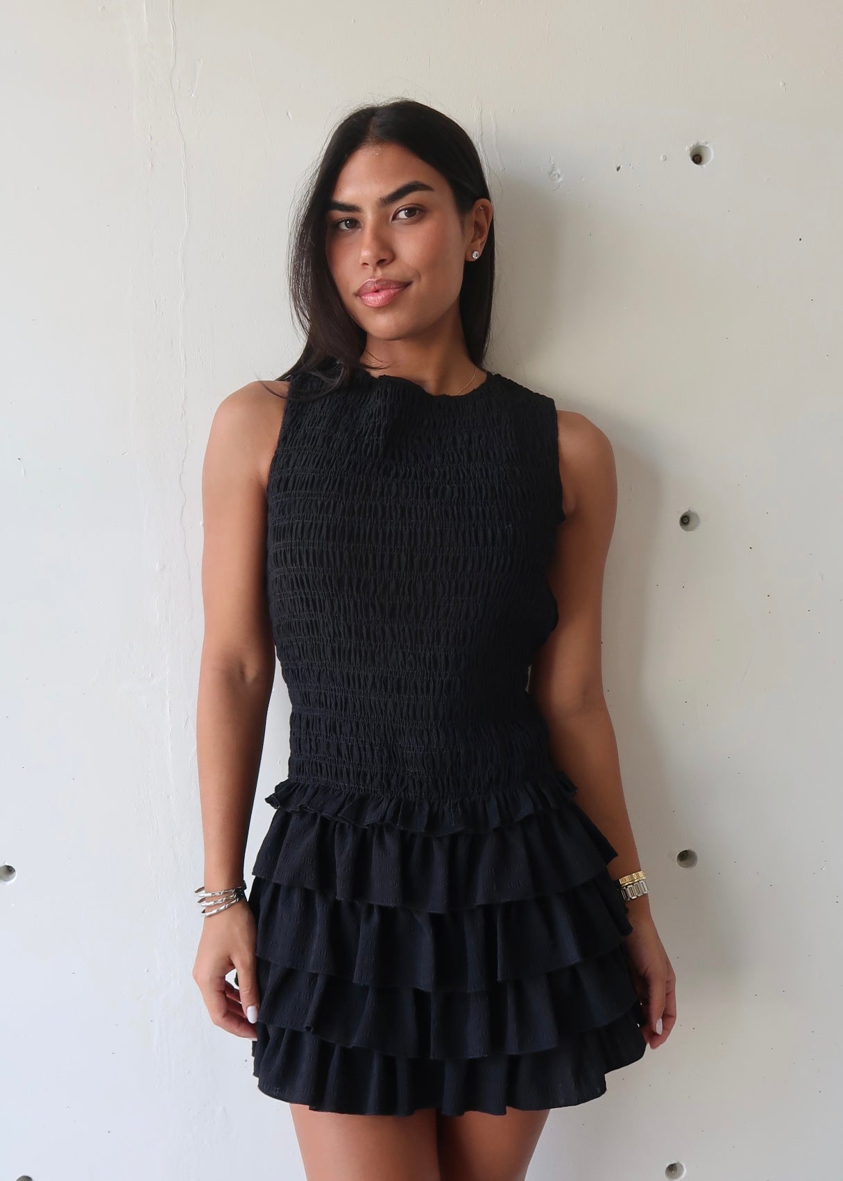 Black Ruffle Dress