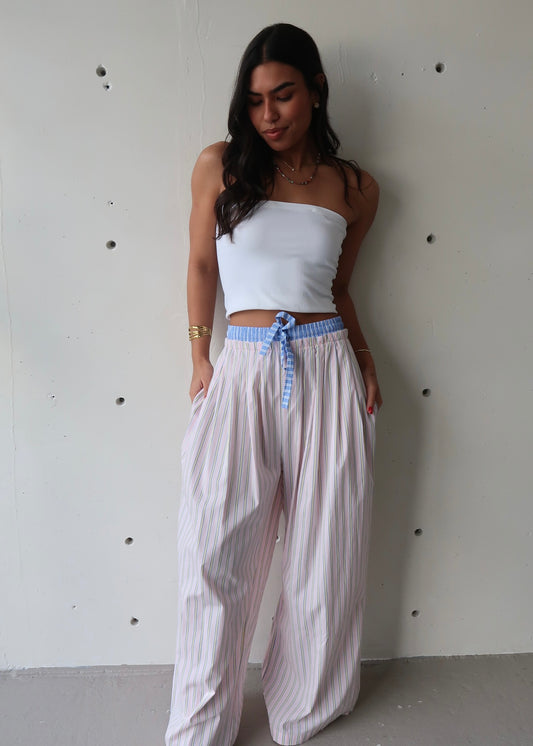 Mila Pant - Pink Blue - Morena Lucía