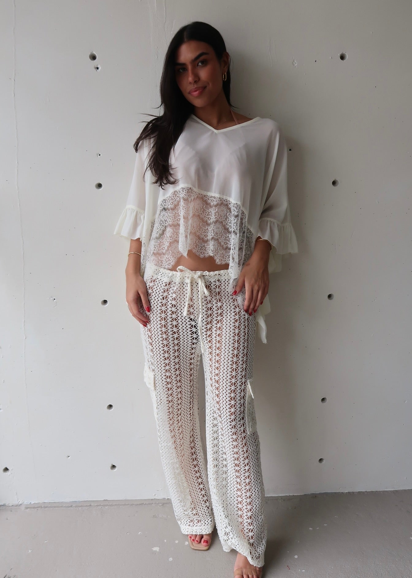 Lace Poncho Top