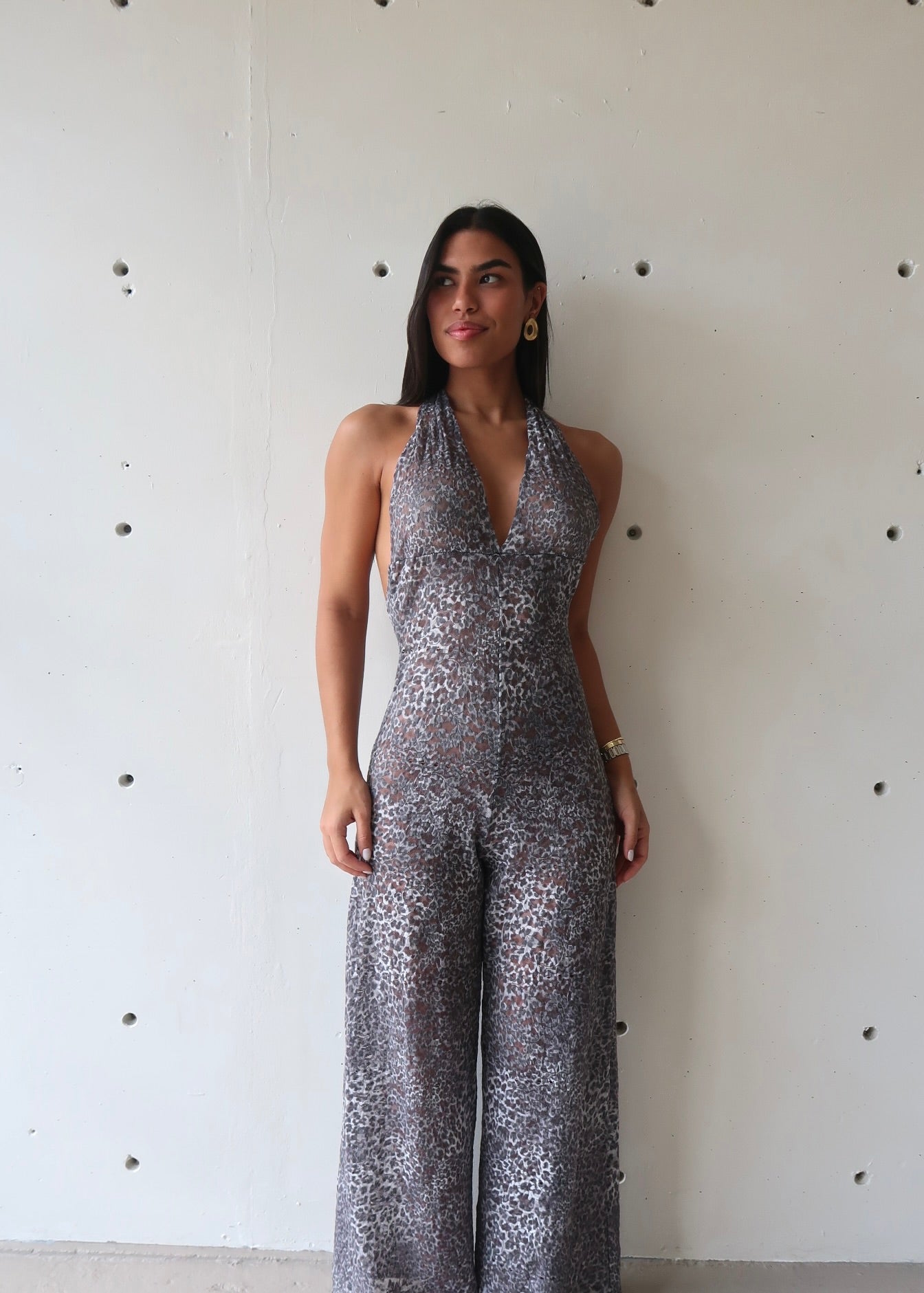 Sheer Lace Jumpsuit
