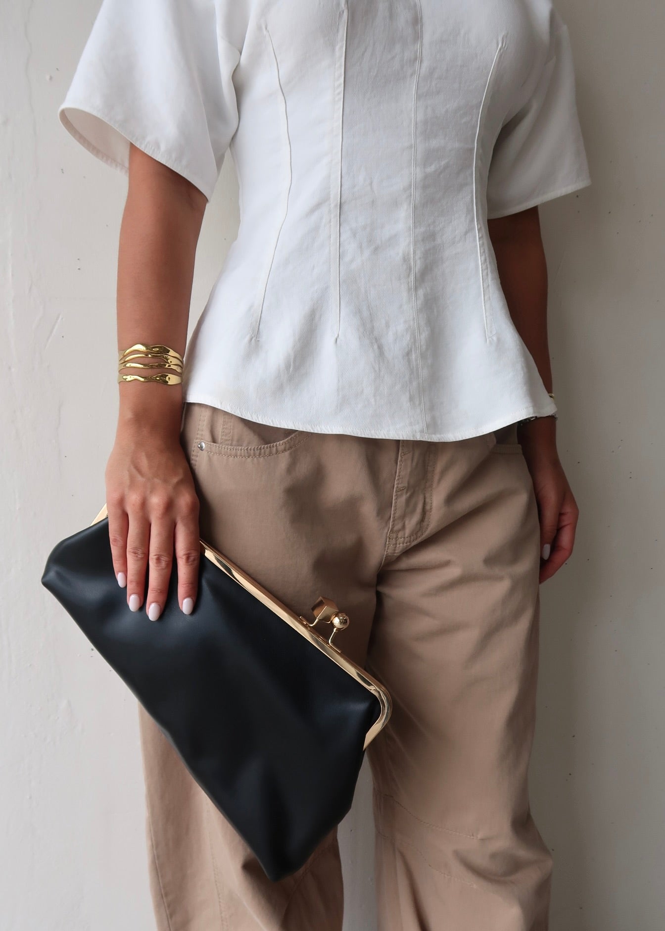 Black Oversized Clutch