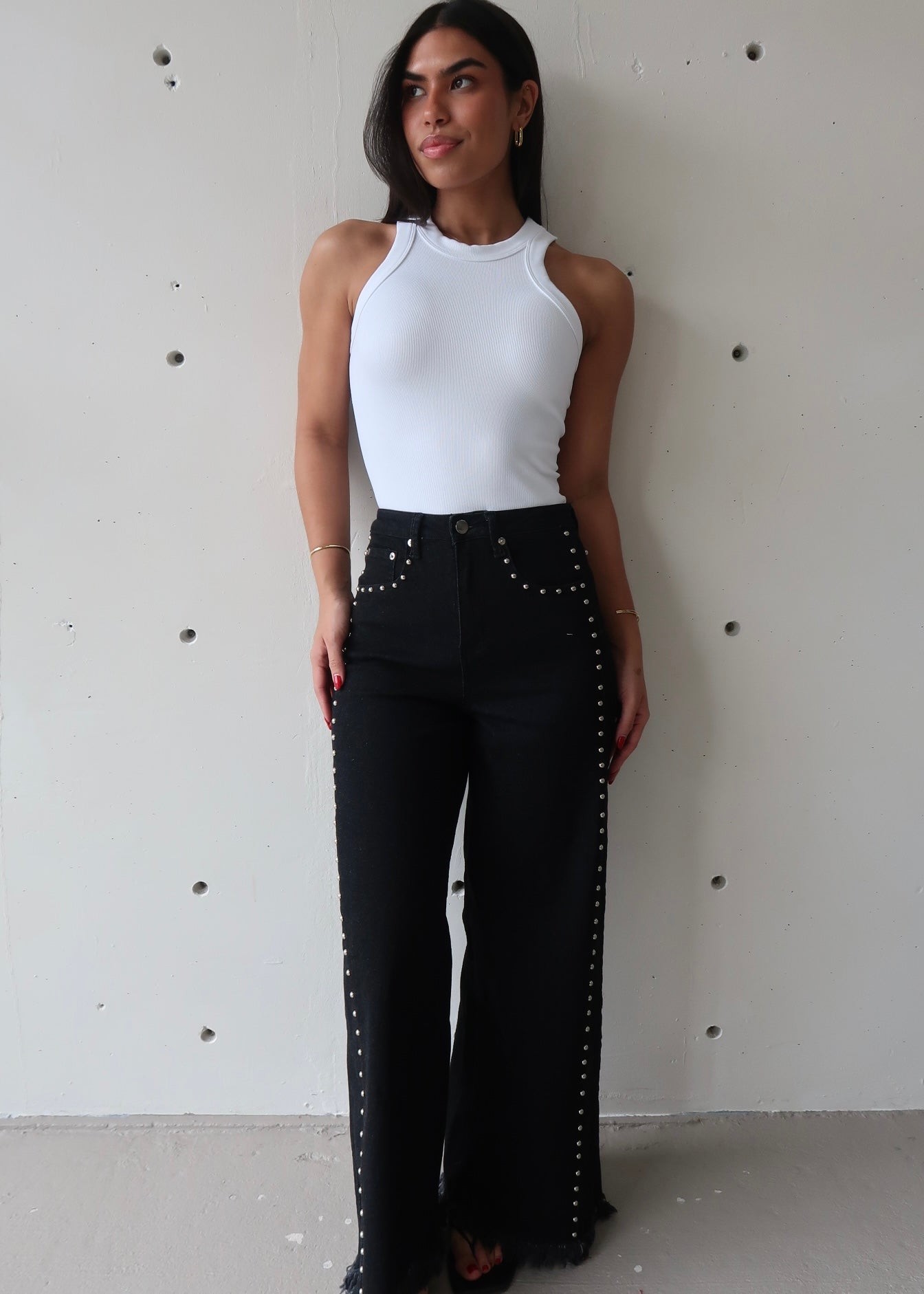 Jen Black Studs Jeans
