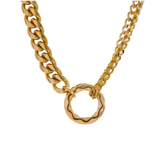 nora necklace - gold & silver