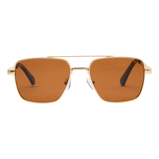 Brooks Gold/Brown Sunglasses - Morena Lucía